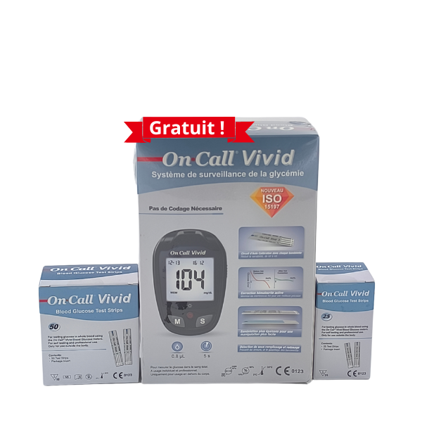 On Call Vivid Band B/75 + appareil glucomètre offert en Tunisie