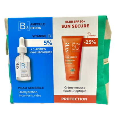 Pack SVR Ampoule hydra B3 & Sun Secure Blur SPF50+ en Tunisie
