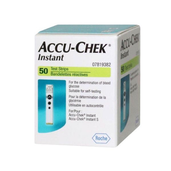 ACCU-CHEK INSTANT Bandelettes réactives boîte de 50 unités
