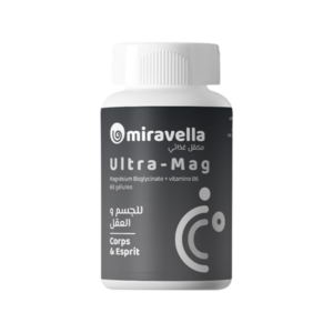 Miravella Ultra Mag Magnésium Bisglycinate + B6 | 60 Gélules