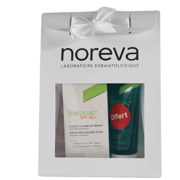 Noreva Exfoliac Écran SPF50+ + Gel Nettoyant Offert en Tunisie