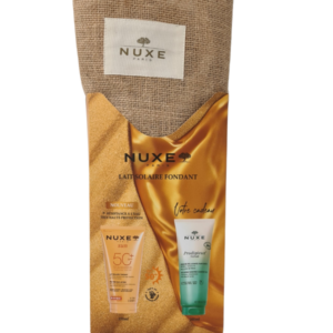 Pack NUXE Sun Lait Fondant SPF50 + Prodigieux Neroli Douche Néroli 200ml & sac cadeau