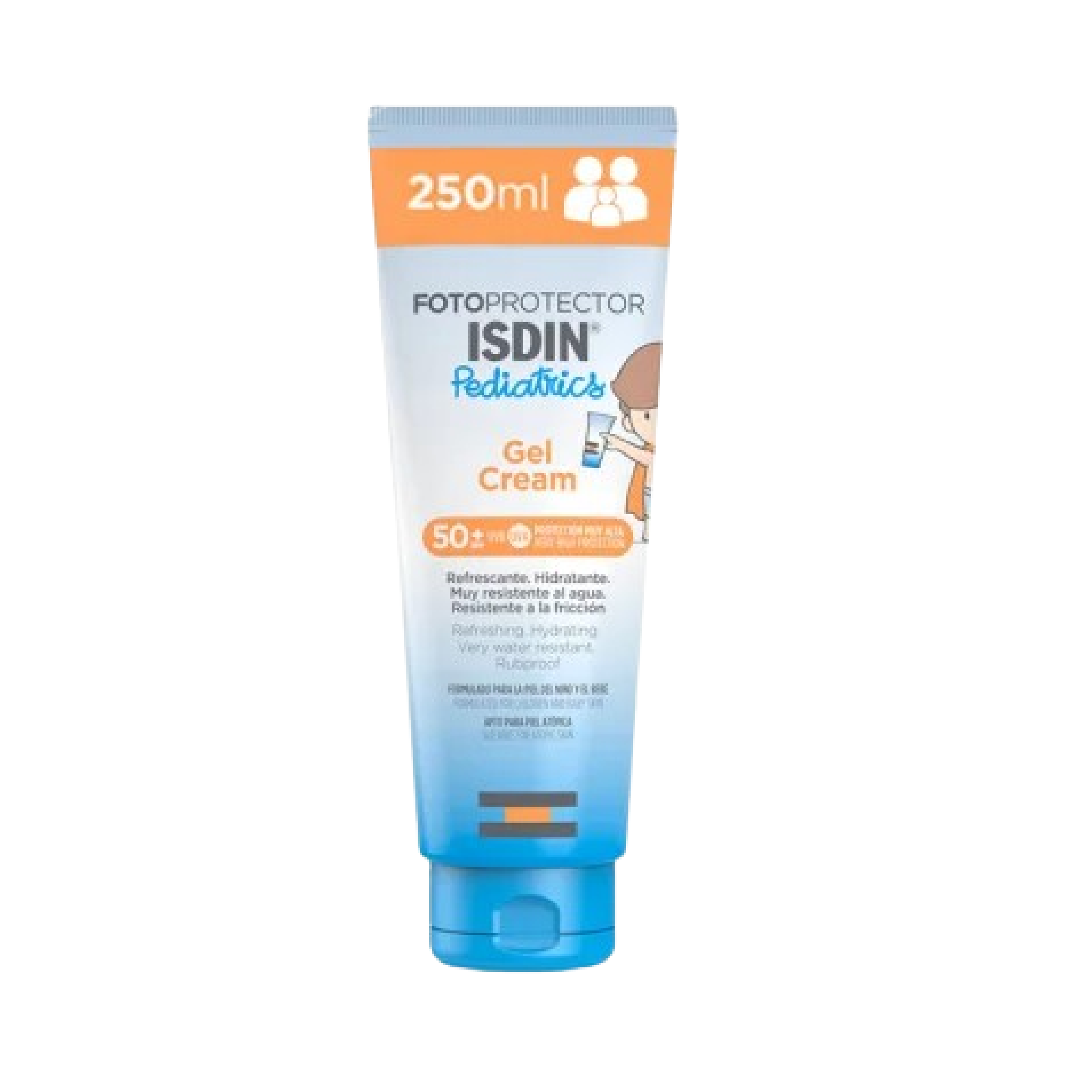 Crème solaire ISDIN Kids SPF50+ pour peau sensible des enfants ISDIN Fotoprotector Gel-Crème SPF50+ 250ml - Tunisie