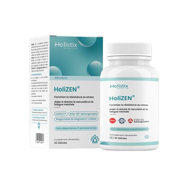 Complément alimentaire Holistix HoliZen 30 comprimés Holistix HoliZen 30 comprimés: complément alimentaire anti-stress Tunisie