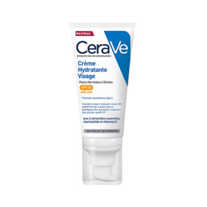 CeraVe Crème Hydratante Visage SPF50+ 52 ml – Peaux normales à sèches